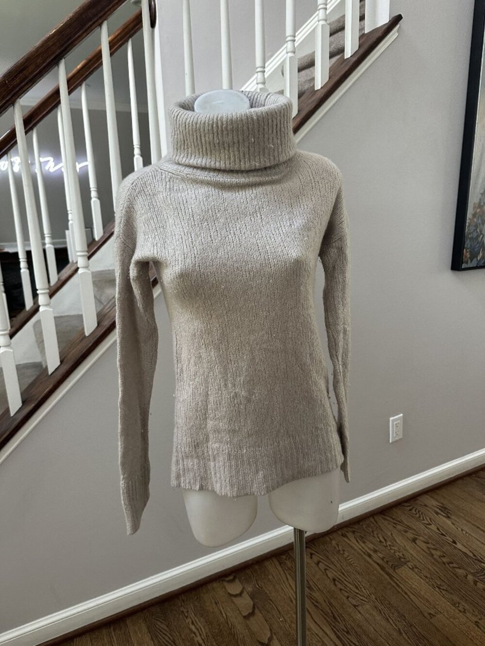 New Scotland Gray Turtleneck Sweater Size XS